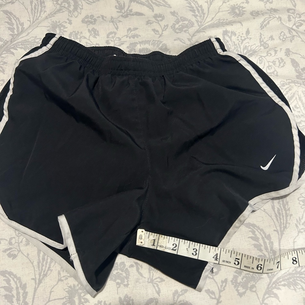 Nike Dri-FIT Black Shorts with White Accents